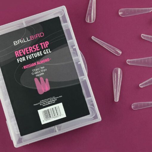 Reverse / Dual Tip zum Future Gel - RUSSIAN ALMOND /120stk - Image 1