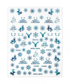 Nagelsticker Christmas Holo Blue (WG-445)