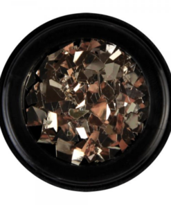 Mixed Nagel decoration in halter - Metal Flakes 3