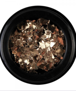 Mixed Nagel decoration in halter - Metal Flakes 1