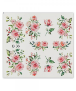 Nagelsticker (B36) - 3D