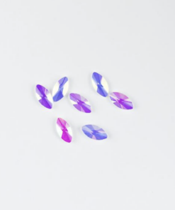 Rhinestone (10pcs) - Navette 3x6mm Pink AB
