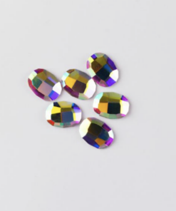 Rhinestone (10pcs) - Oval 8x6mm Clear AB
