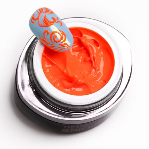 Designer Gel Neon Orange – 3ml - Image 1
