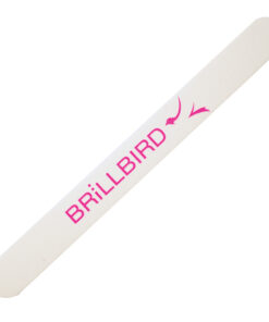 Feile Gerade Weiss fein mit pink Logo #150/180