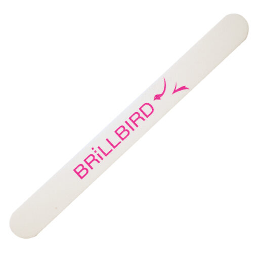 Gerade Weiss fein mit pink Logo #150/180 - Image 1