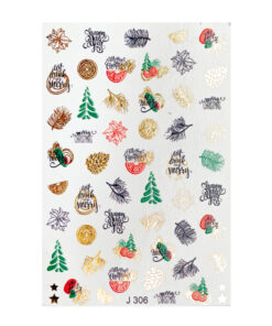 Nagelsticker Be Merry J306