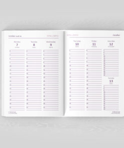 Kalender Agenda Englisch 2025