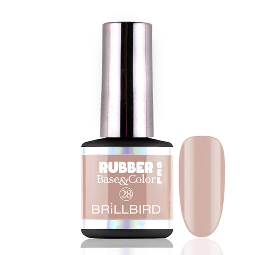 Rubber Gel Base&Coral 28 8ml - Image 1
