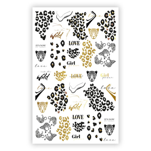 Nagelsticker Gold Leopard - Image 1